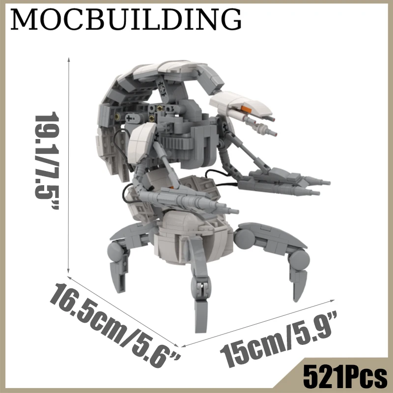 

Конструктор Droid MOCBUILDING, кирпичи, Модель дисплея, строительные игрушки, рождественский подарок, подарок на день рождения