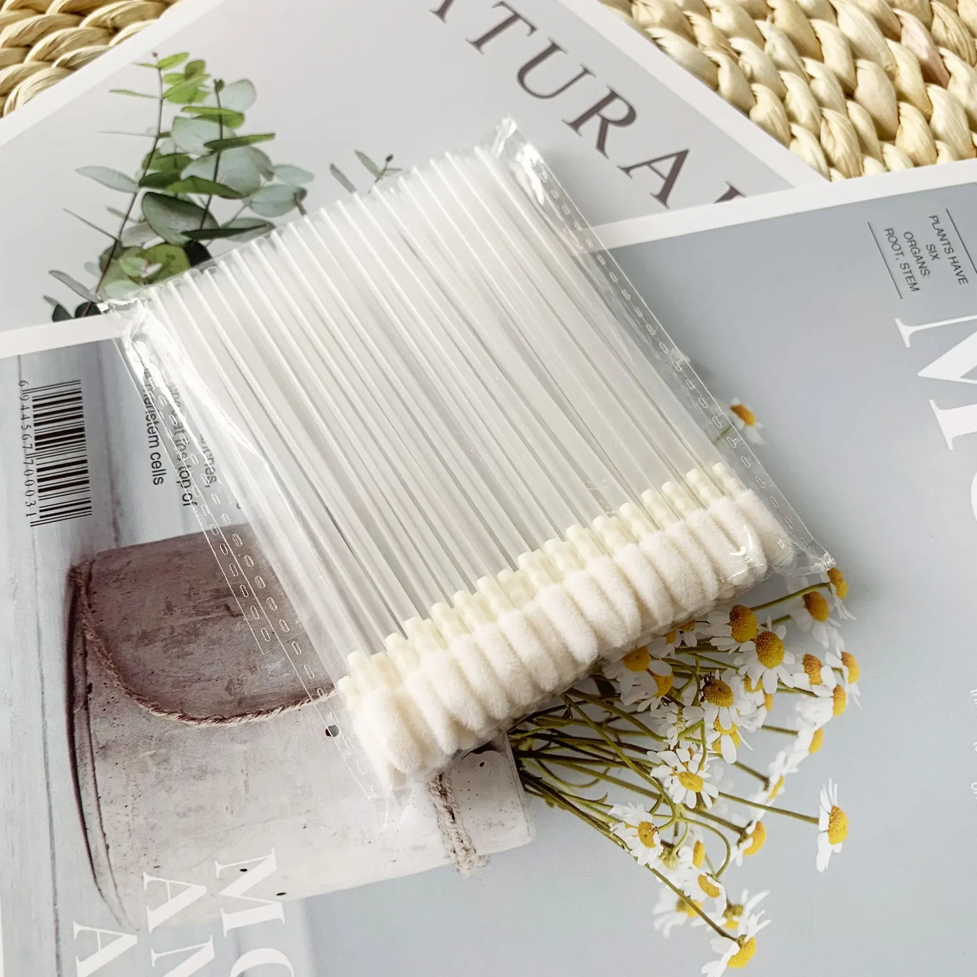 100/500 قطعة فرشاة الشفاه القابل للتصرف الفردية لاش إزالة تنظيف ماسكارا قضيب ماكياج فرش لأدوات تمديد رمش #3