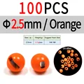 2.5mm 100 piezas Naranja