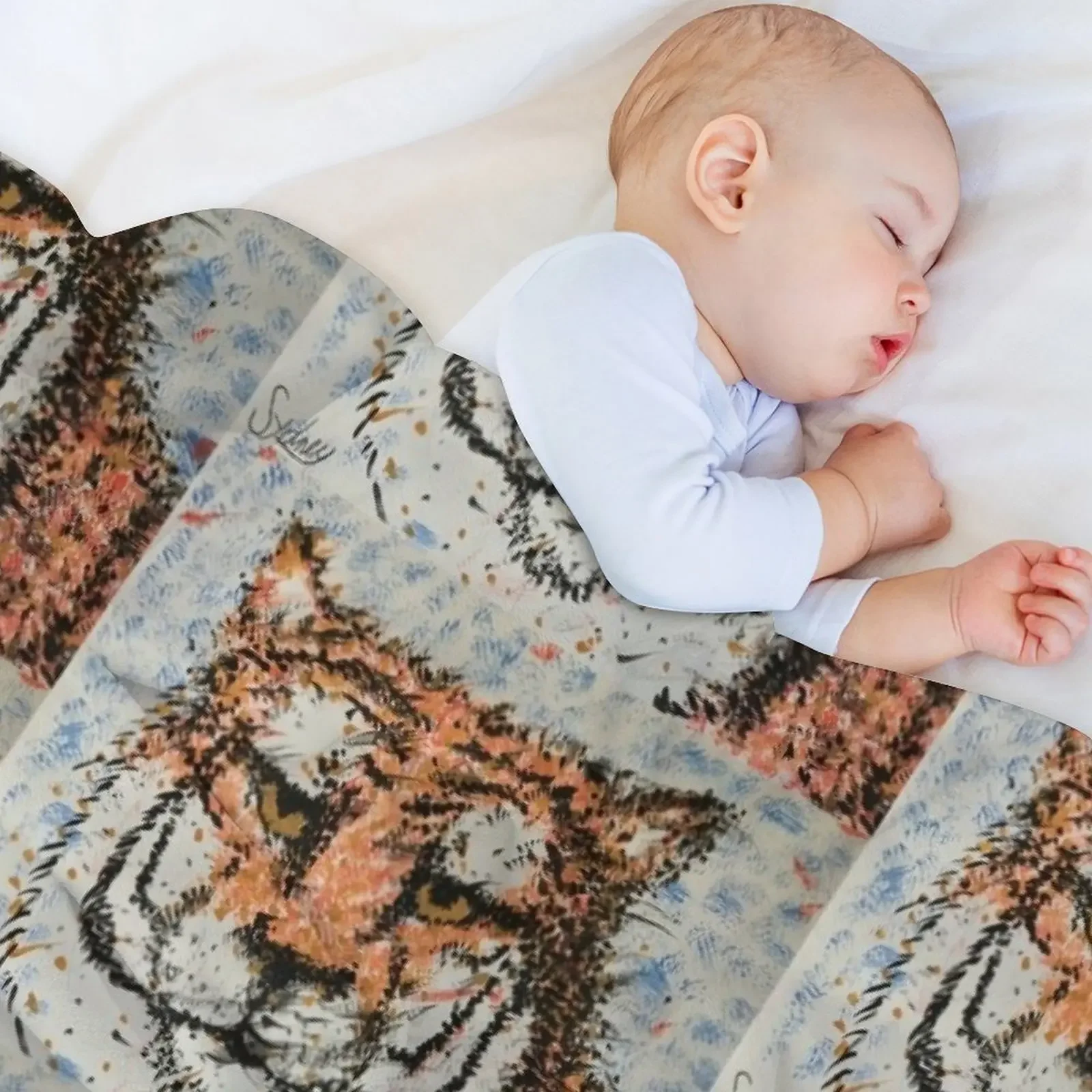 Tiger Throw Blanket Extra Large Throw Summer Beach Giant Sofa Blankets