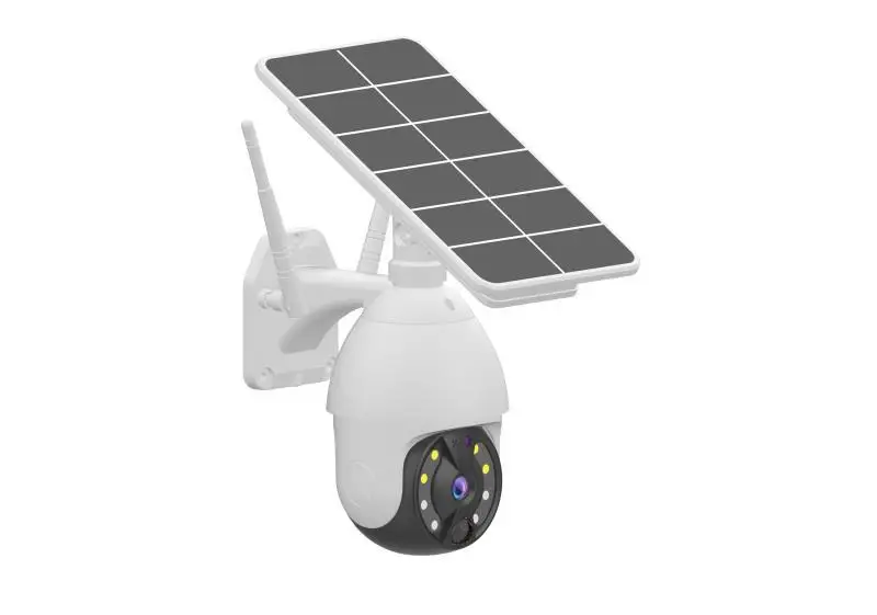 Waterproof and Low Power Consumption Solar Ball Machine 360 PTZ Free Rotation 4G Camera