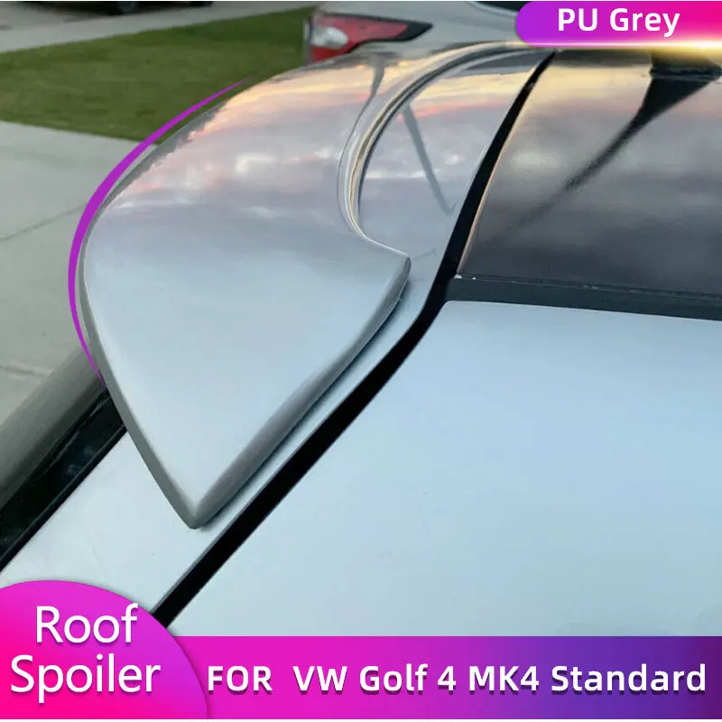 Rear Roof Spoile for Volkswagen VW Golf 4 IV MK4 Standard 1998-2004 Auto Rear Roof Wing Spoiler PU Gray