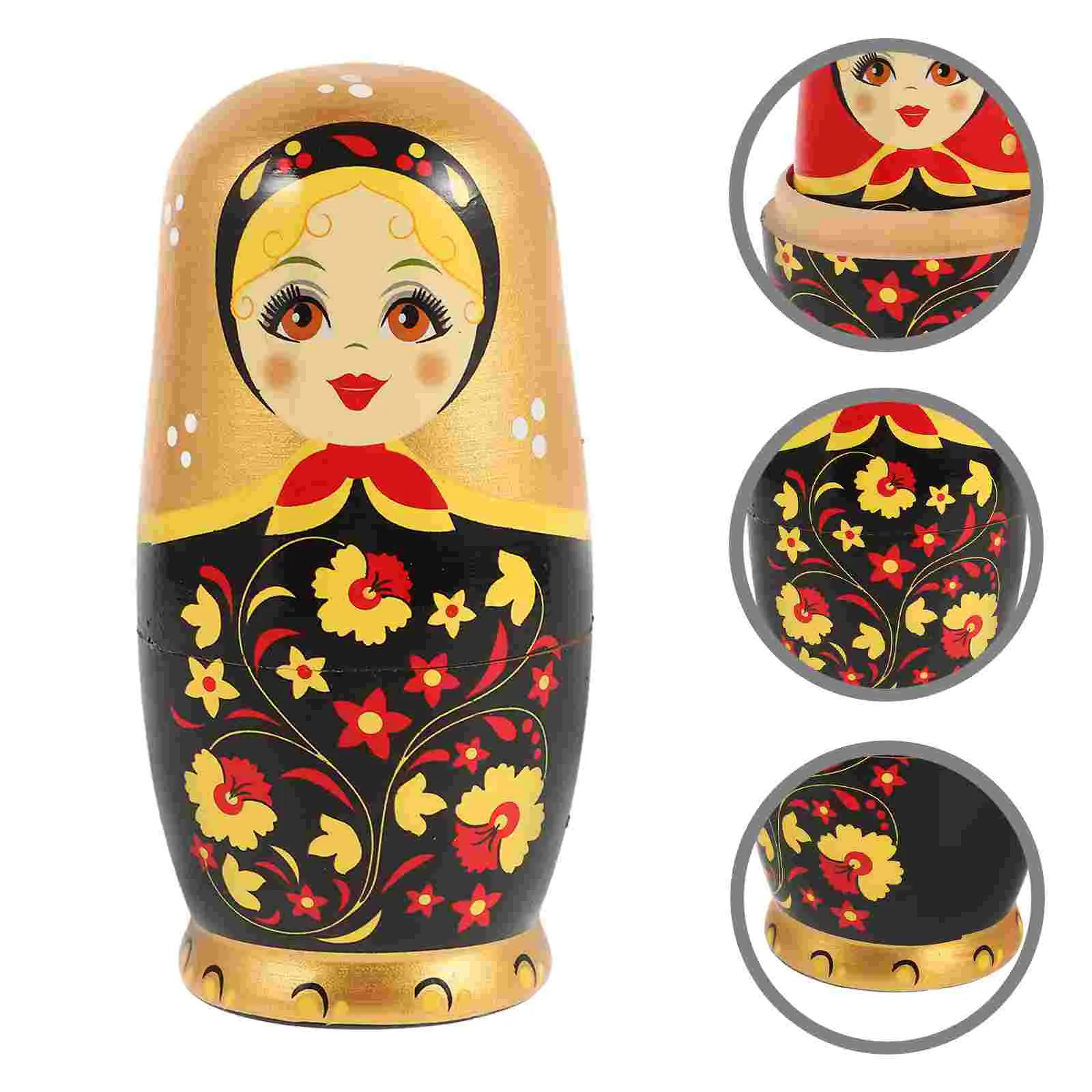 Matryoshka Toys Nesting Dolls for Adults Kids Birthday Decorations Gifts Christmas Russian Wooden Children