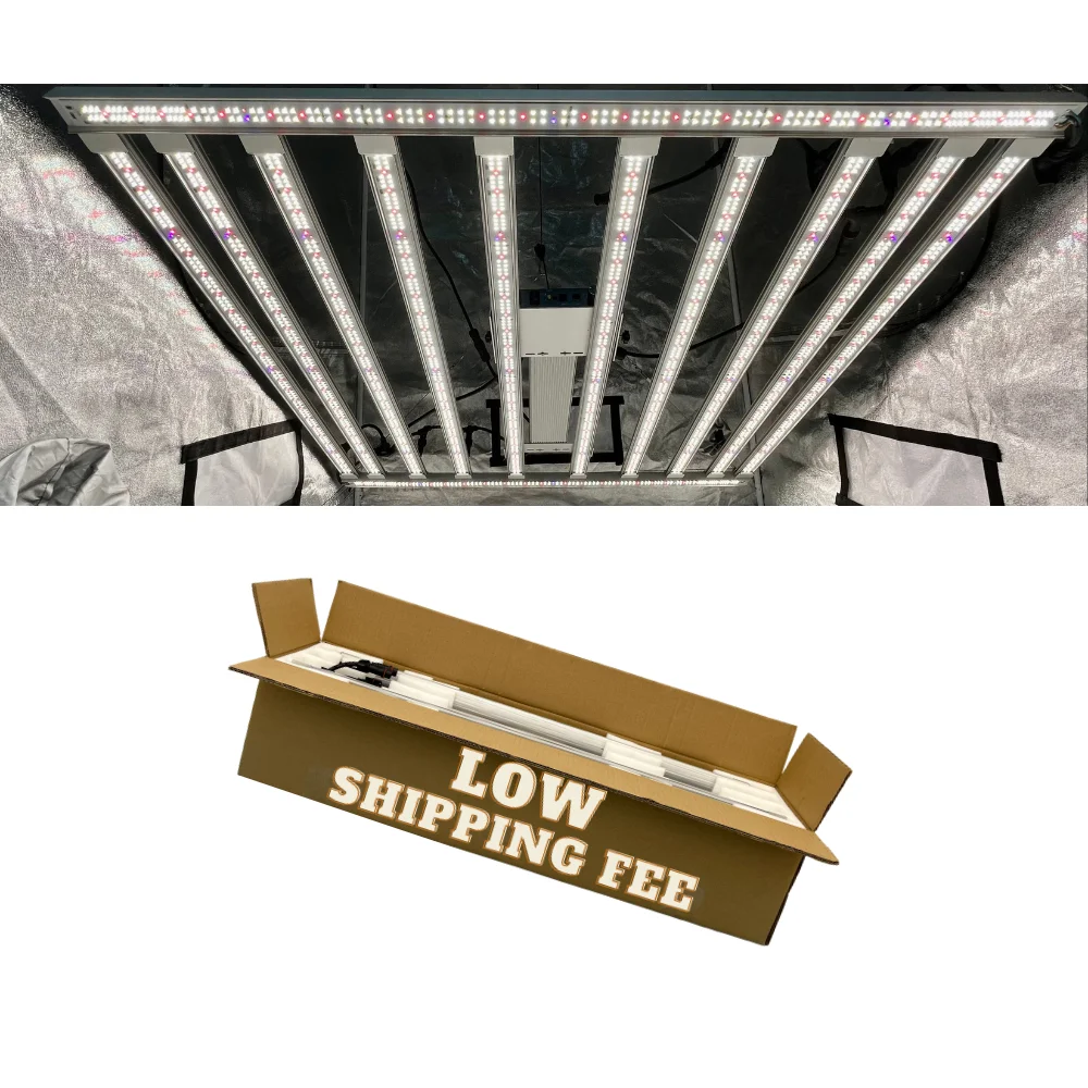 

Asymmetric Led Bar Grow Light PAR1600 - Patent Pending. Best PPFD Map 1000W 10+2 Light for 4'x4' Tent Farred UV IR Full Spectrum