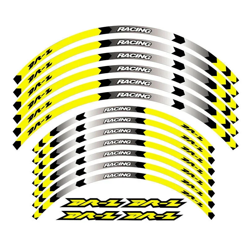 For Suzuki DRZ400 DRZ400S DRZ400E DRZ DR Z 400 400S 400E Motorcycle Accessories Stickers Rim Decals Wheel Hub Reflective Stripe