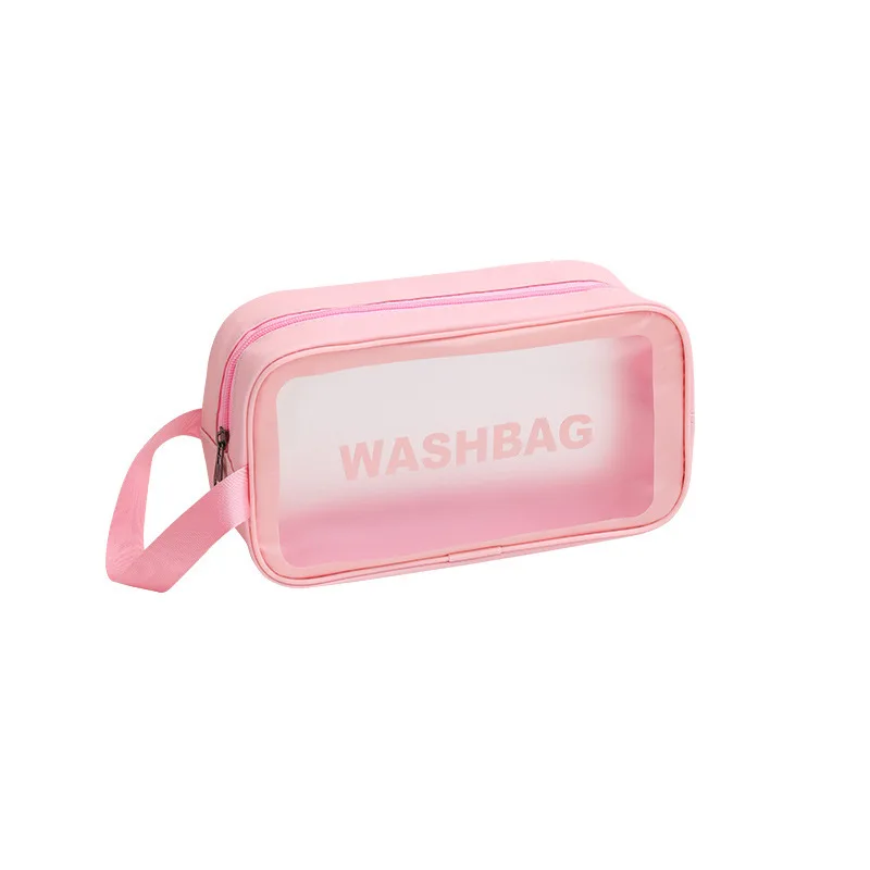 

Waterproof Matte Cosmetic Bag Large Capacity Cosmetic Storage Bag Portable Transparent Travel Toiletry Bag Bathroom Accessories