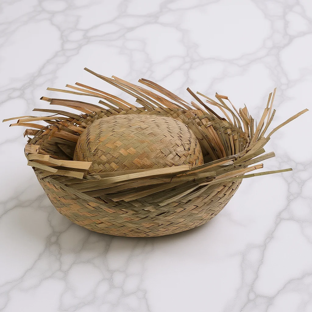 

Mexican Themed Party Hat for Men Woven Straw Beach Sun Hat Hawaiian Style Holiday Outdoor Fashion Headwear Trendy Design