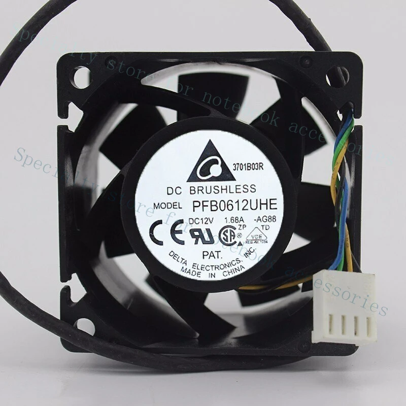 A+ Delta PFB0612UHE 6038 60*60*38mm 6cm DC 12V 1.68A Blower Air Flow  Cooling Fan