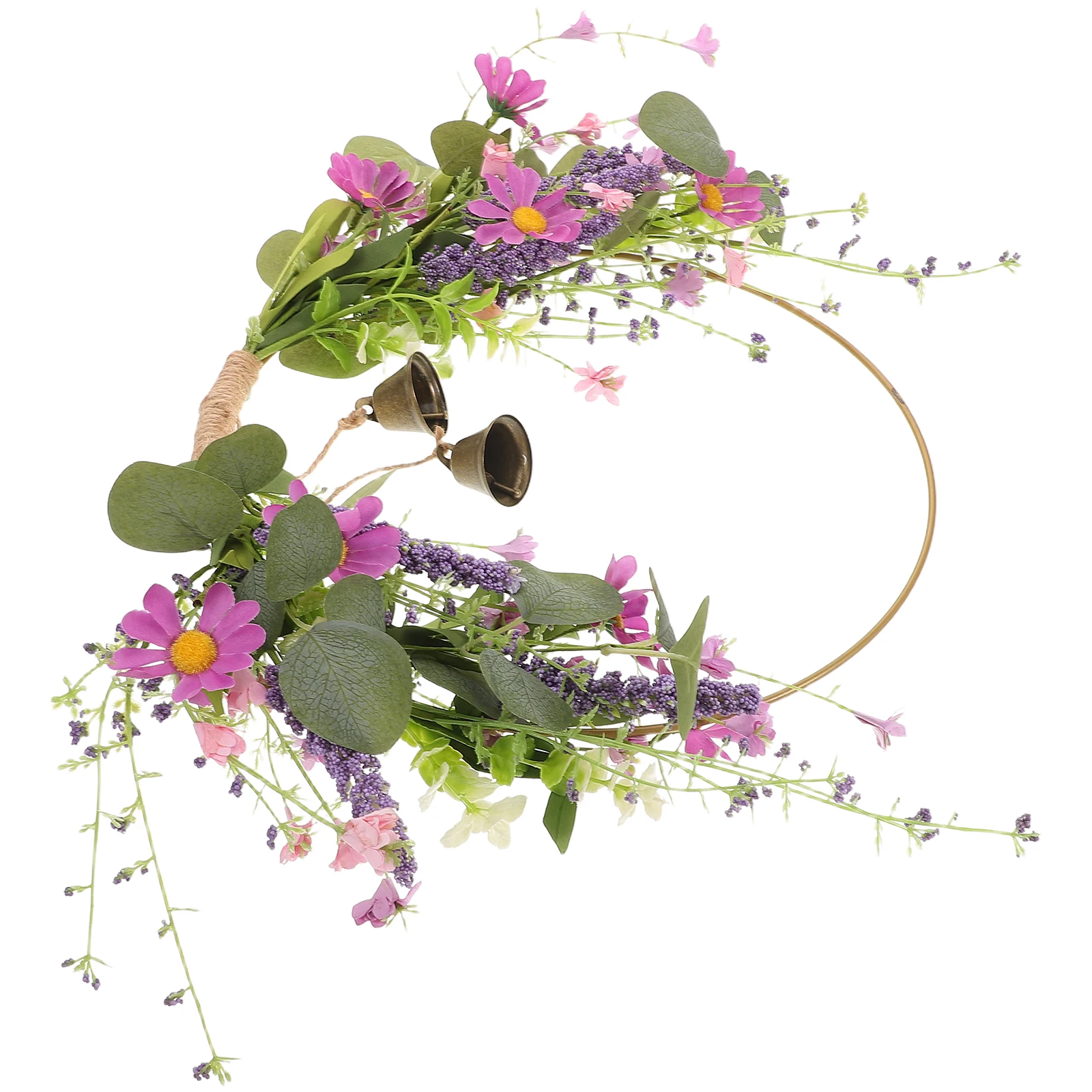 

Artificial Garland Blossom Floral Wreath Summer Flowers Door Silk Cloth Wreaths for Front Cabinet Kitchen Preschool