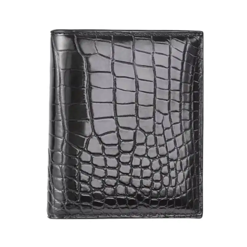 Mens Wallet Genuine Leather Business Fashion Luxury Large Capacity Black Wallets For Coin Purses Holders Short Clutch Cash Bag