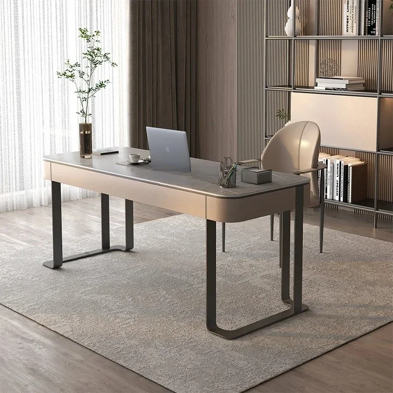 Light luxury rock slab desk Household Italian minimalist desk Consultation writing desk