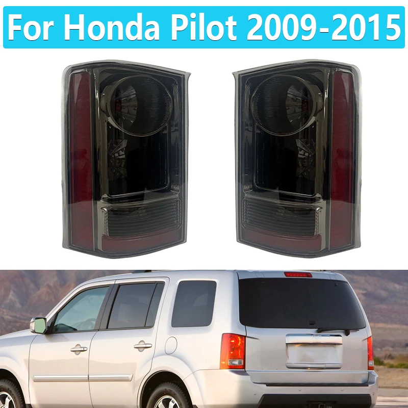 

Smoked Tail Light Cover For Honda Pilot 2009-2015 Taillights Driving Signal Stop Lamp ABS Waterproof 33500-SZA-A02 33550-SZA-A02