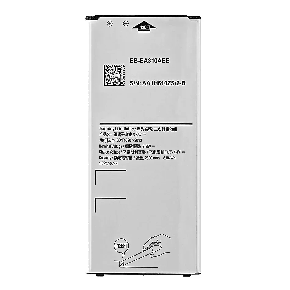 Bateria EB-BA310ABE para Samsung Galaxy A3 2016 Edição A5310A A310 EB-BA310ABA A32016 2300mAh Baterias