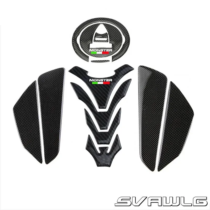 for Monster 696 796 795 1100 EVO Motorcycle Protector Anti slip Tank Pad tank Side Traction Sticker