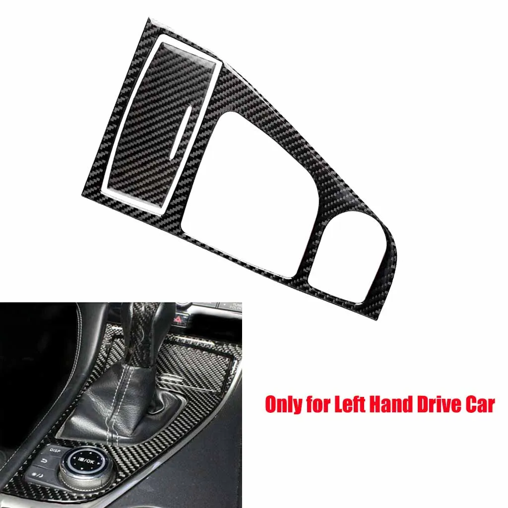 For Infiniti Q50 14 -2019 Carbon Fiber Gear Shift Box Panel Ashtray Sticker Trim