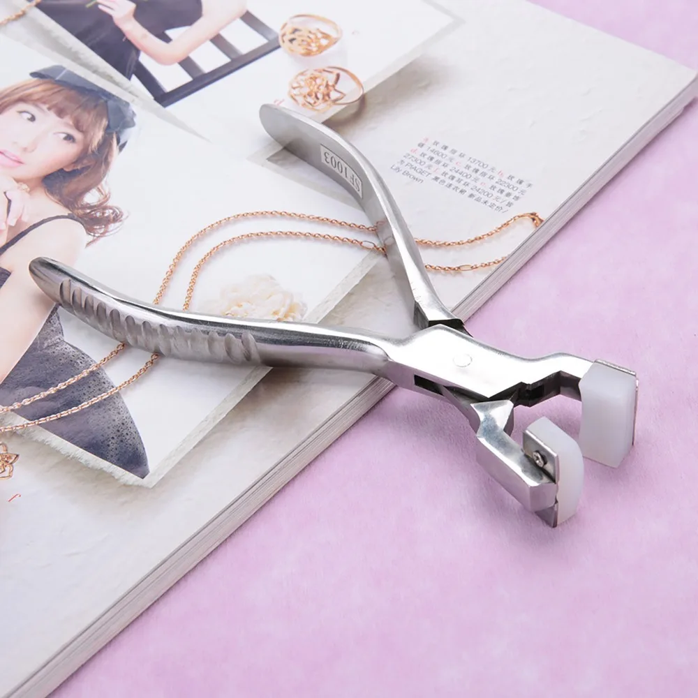 

Precision Stainless Steel Bracelet Repair Tool Curved Plier Leverage Design Forming Spring Bending Plier Optical Optician