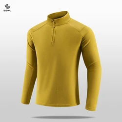 SBWL Autumn/winter high quality men autumn and winter outdoor sports skiing, running and cycling with warm long sleeve T-shirt