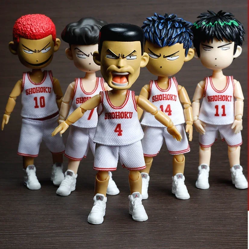 13cm Anime Face Ob11 Doll Japan Basketball Bjd Doll Sport Suite Cool Boy Doll Move Joint Full Set Toys for Birthday Gift