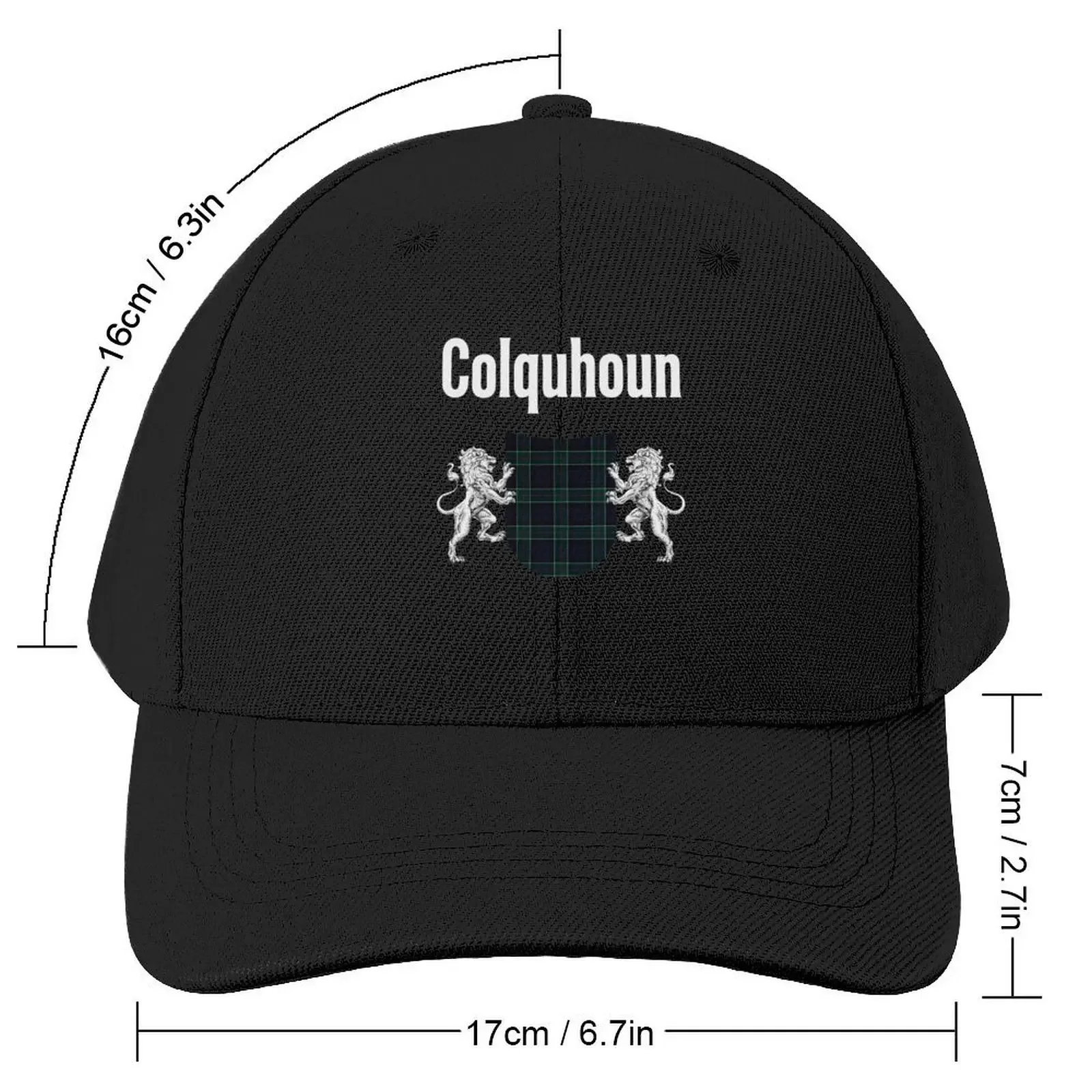 Colquhoun Clan Scottish Name Coat Of Arms Tartan Baseball Cap black Beach Bag party Hat Man Women's