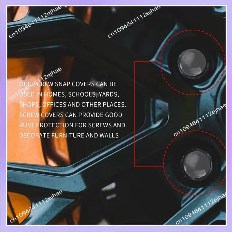 

N83R 200 шт. винтовая крышка, пластиковые навесные крышки с головкой винта, колпачки с защелкой, декор