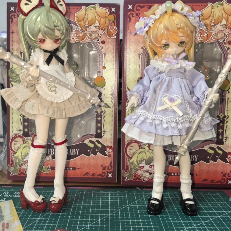 ตุ๊กตา Inedible Doll Lunar Lore Series 1/8 Bjd รุ่นลิมิเต็ดอิดิชั่น แบบแขวนการ์ด Mango Pup/Apple Mousie ตุ๊กตาข้อต่อขยับได้ ของตกแต่ง ของขวัญ มีสินค้าพร้อมส่ง