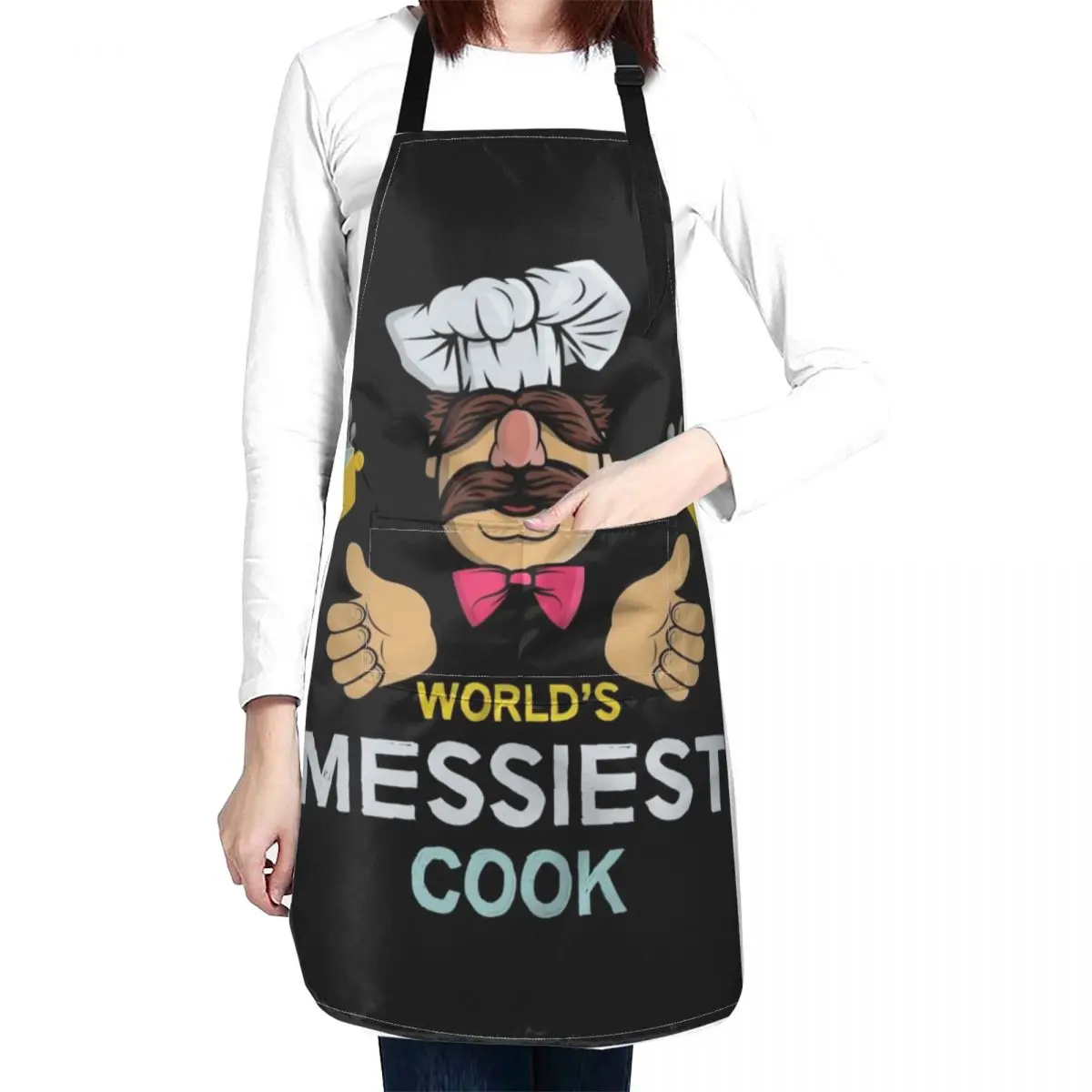 What Der Verk Hurdy Gurdy Bork Bork Samosa Chef- World's Messiest Cook - Messy Cooks Apron - Funny Swedish Chef Apron