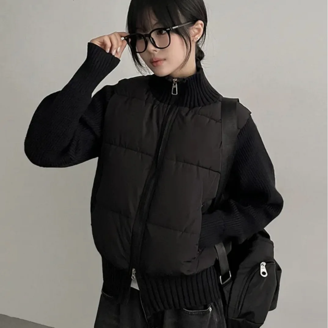 السيدات شيك الشتاء الصوف مزيج أسفل Jaet ort معطف مبطن أبيض دافئ الكورية Sle تخفيف طويل Sve الملابس القطنية #1