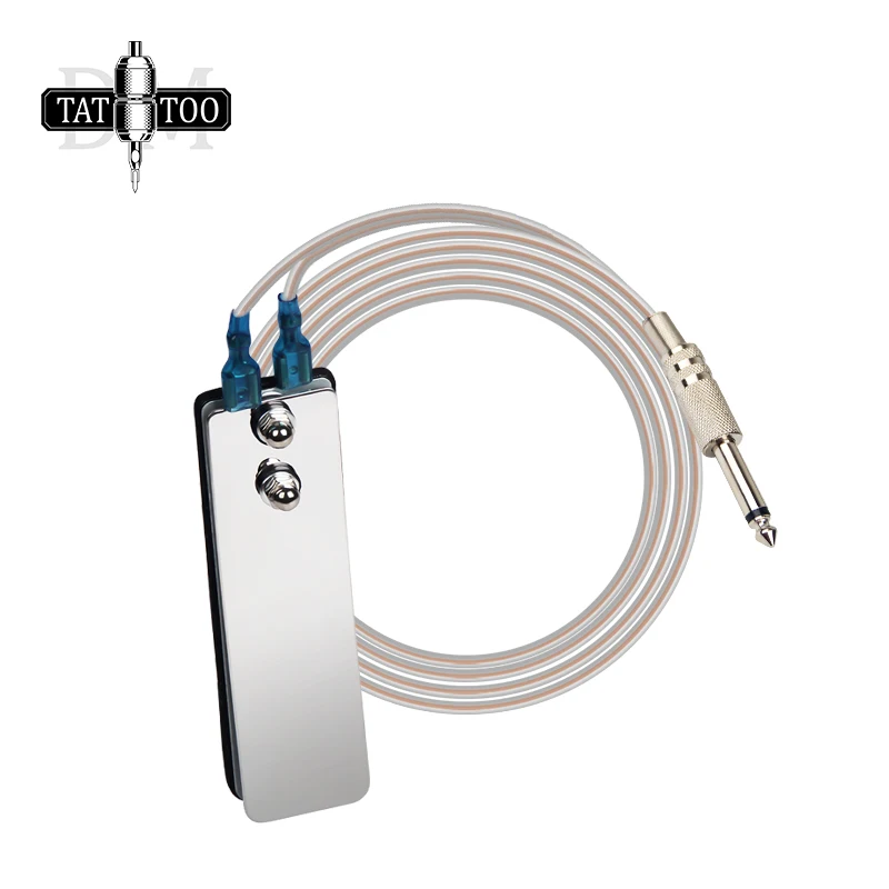 

Ножная педаль для татуировки из нержавеющей стали, электроинструмент для татуировки, мини ножной переключатель для татуировки с силиконовым шнуром питания 1,5 м для тату-машинки