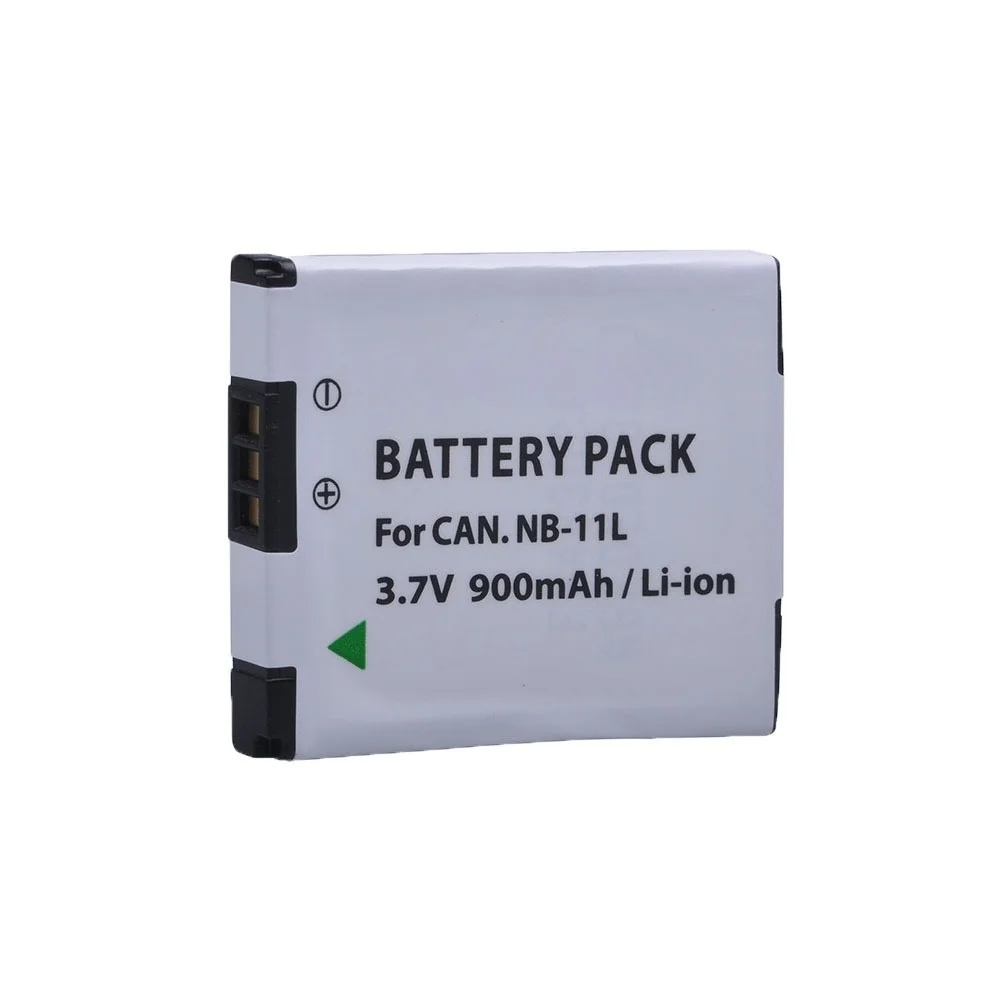 Сменный аккумулятор NB-11L/NB-11LH емкостью 900 мАч для Canon A2400/A3400/A4000 IS — литий-ионный блок питания большой емкости с полным декодированием