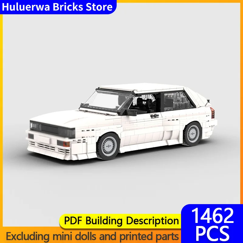 

Speed Hypercar Model MOC Building Bricks Quattro White Rally Racing Modular Technology Gifts Holiday Assemble Children Toys Suit