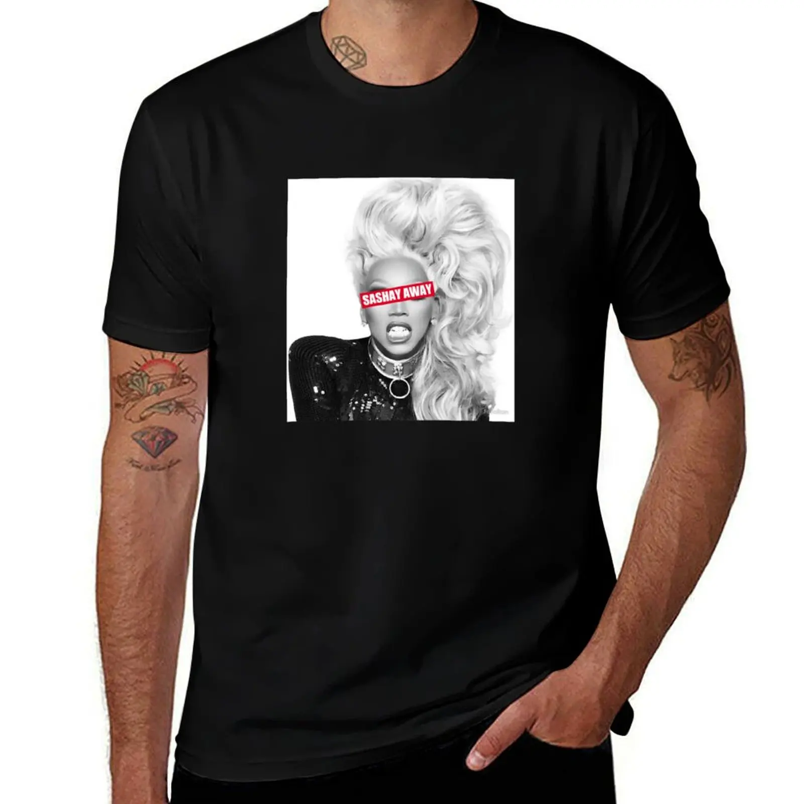 

RuPaul Sashay Away T-Shirt cotton t shirts man 100% t shirt for man 100 percent cotton