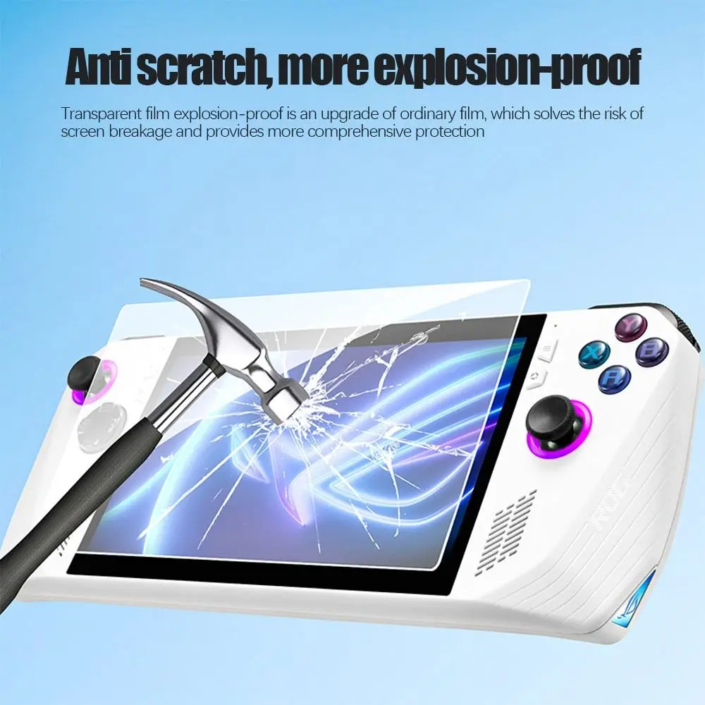 

3pcs Durable Replacement For ROG Ally Handheld Tempered Glass Gaming Screen Protector Protection Film For Rog Ally Accessories