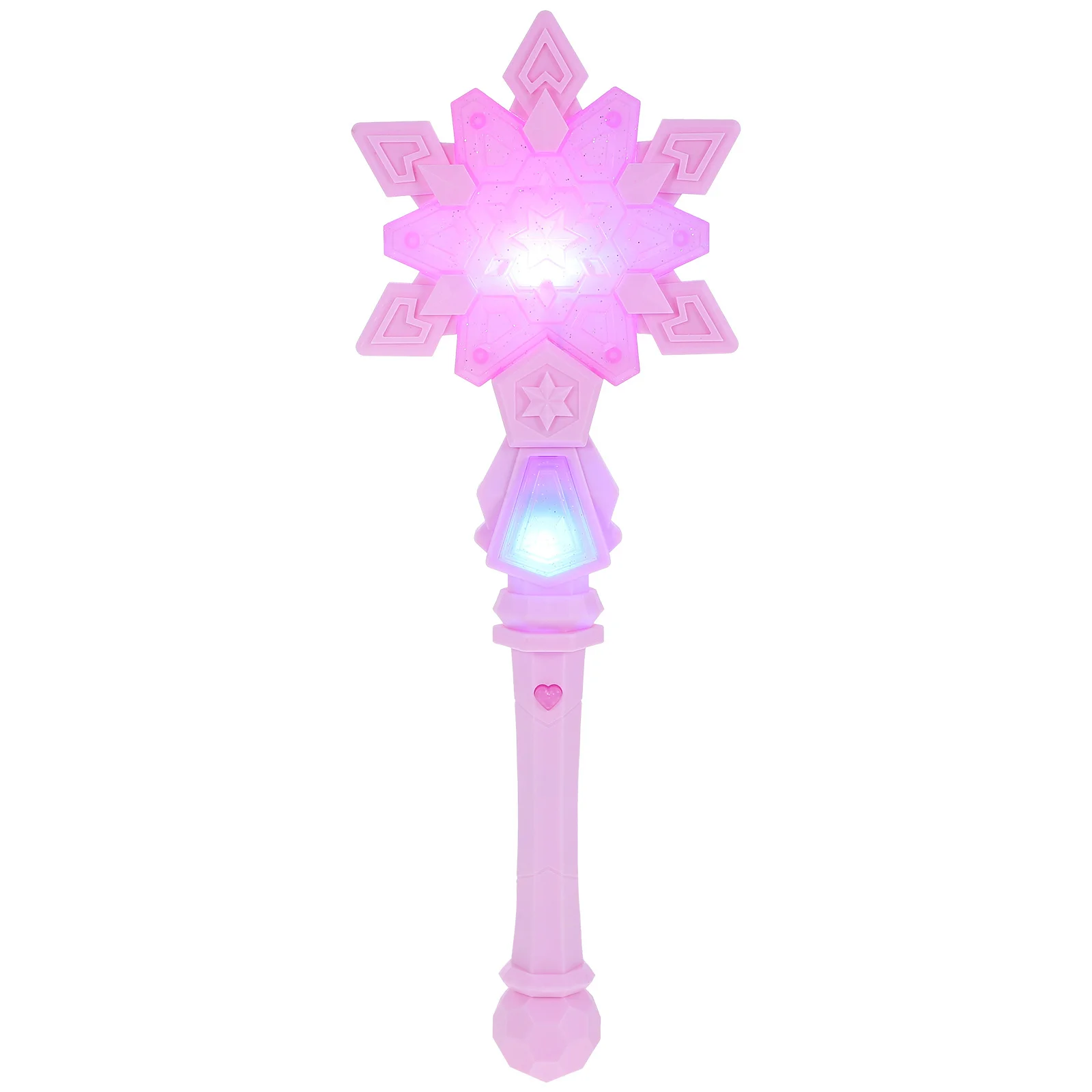 여자아이들을 위한 눈꽃 공주 LED 라이트업 지팡이 파티 용품 코스튬 및 역할 놀이 필요 없는 공주 파티