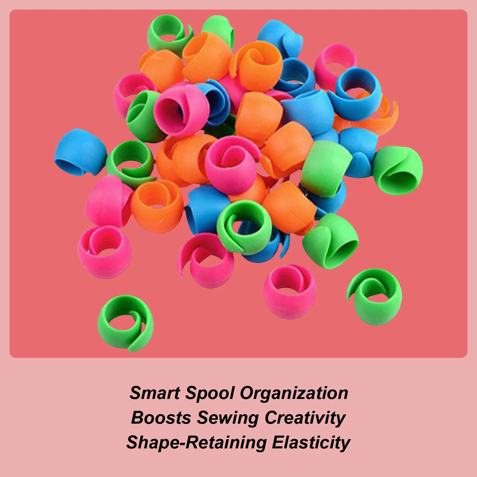 Thread Spool Savers 20 Pieces Sewing Thread Spool Huggers Space-Saving Slim Stopper Organizers Gadget For Embroidery Men Women