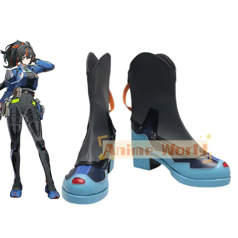 Zenless Zone Zero Zhu Yuan B Edition Cosplay Shoes Boots Custom-made Halloween Carnival Party Props