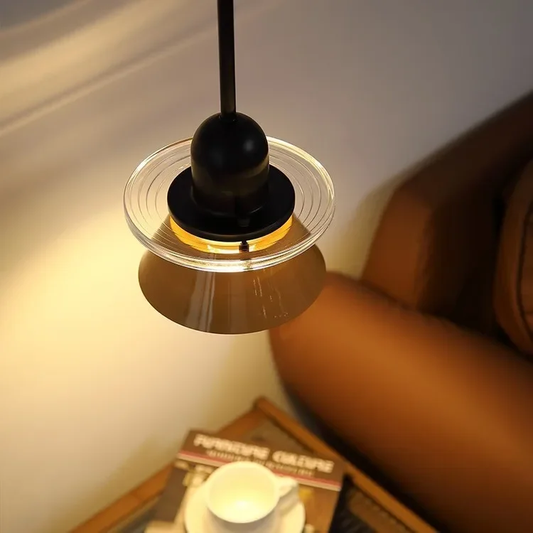 Nordic Bedroom Bedside Small Chandeliers Cream Style Entrance Bar Modern Living Room Children's Room Color Single Headlight