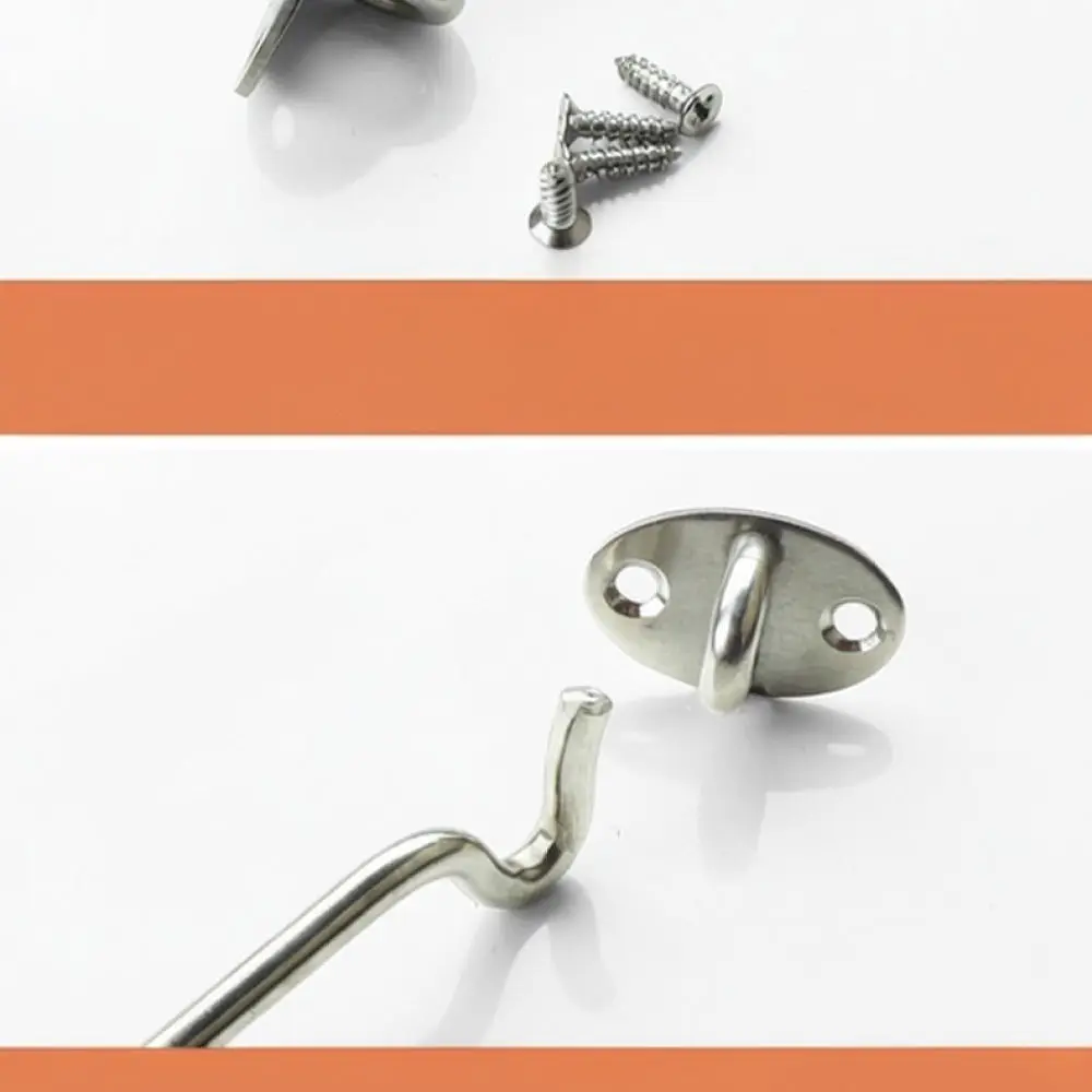 Durable Stainless Steel Window Wind Hook Heavy Duty Door Latch Security Catch Stabilizer For Home Improvement Hardware