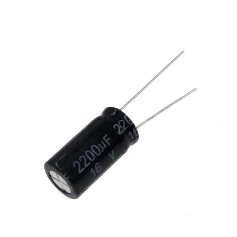 20pcs 2200uF 16V 2200MFD 16Volt 10*20mm Aluminum Electrolytic Capacitor Radial 2200mf16v 2200uf16v 16v2200mf 16v2200uf