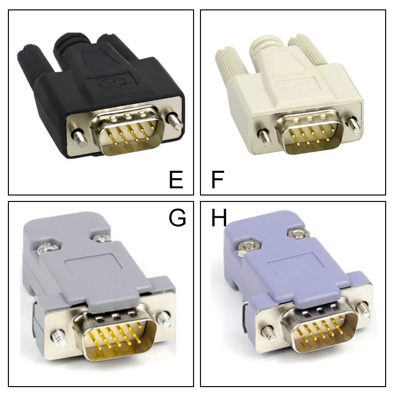 D-SUB DB15 15 Pin Female Male VGA Socket Connector Adapter 3 Row Solder Type Male Female Plug Socket converter