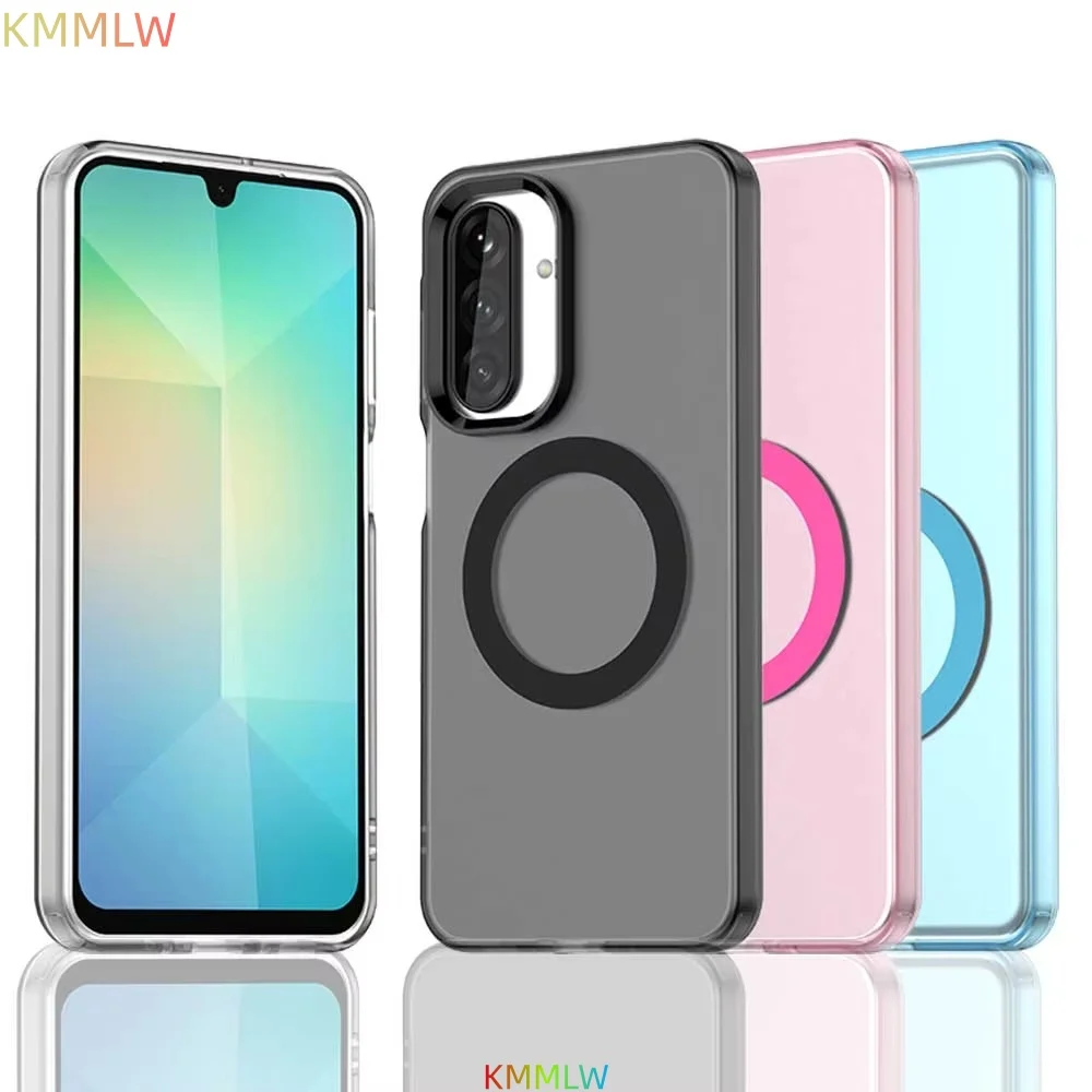 Case For Samsung Galaxy A05S A05 A35 A25 A36 A56 A26 A17 A07 A16 A06 A15 A55 Cover Candy Colors Transparent Back Shell Coque