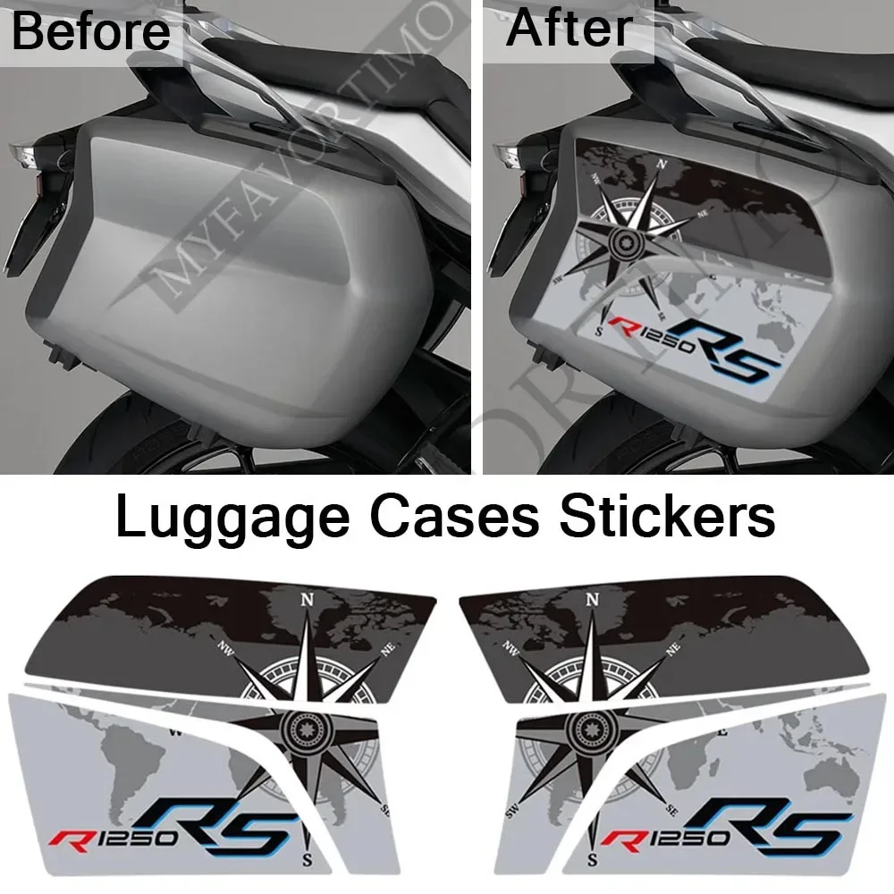 

NEW For BMW R1250RS R 1250 RS Stickers Trunk Luggage Cases Decoration Decals 2019-UP