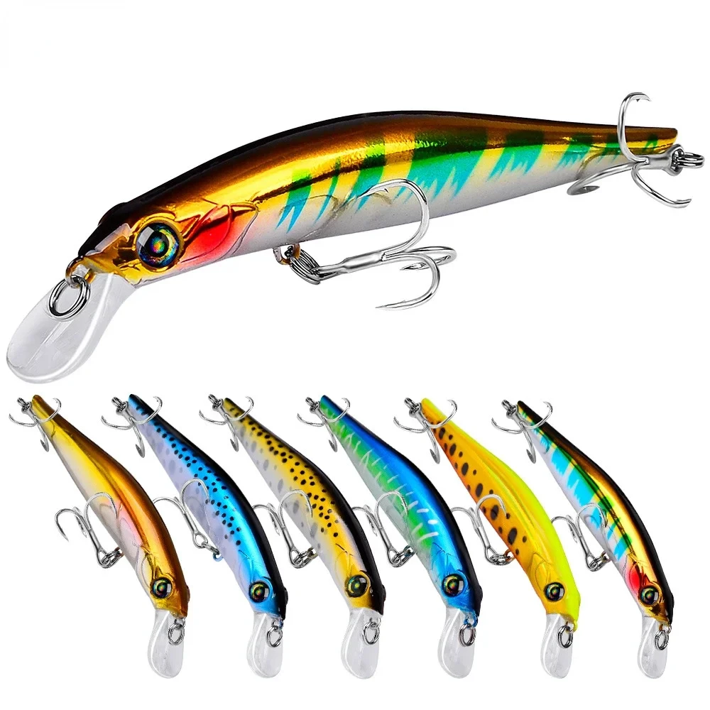 

70mm 3g Floating Minnow Fishing Lures Rolling Pesca Wobbler Artificial Bait Freshwater Pike Trout Swimbait Fishing Accessories