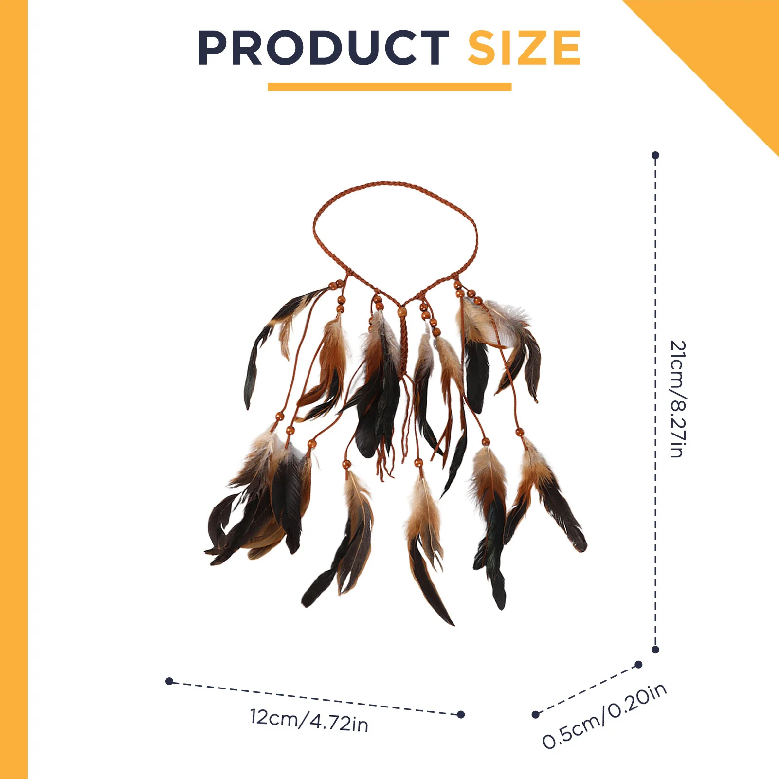 بوهو ريشة عقال الهبي عقال ريشة خوذة الهندي زي أغطية الرأس إكسسوارات الشعر للنساء اكسسوارات هدية #5