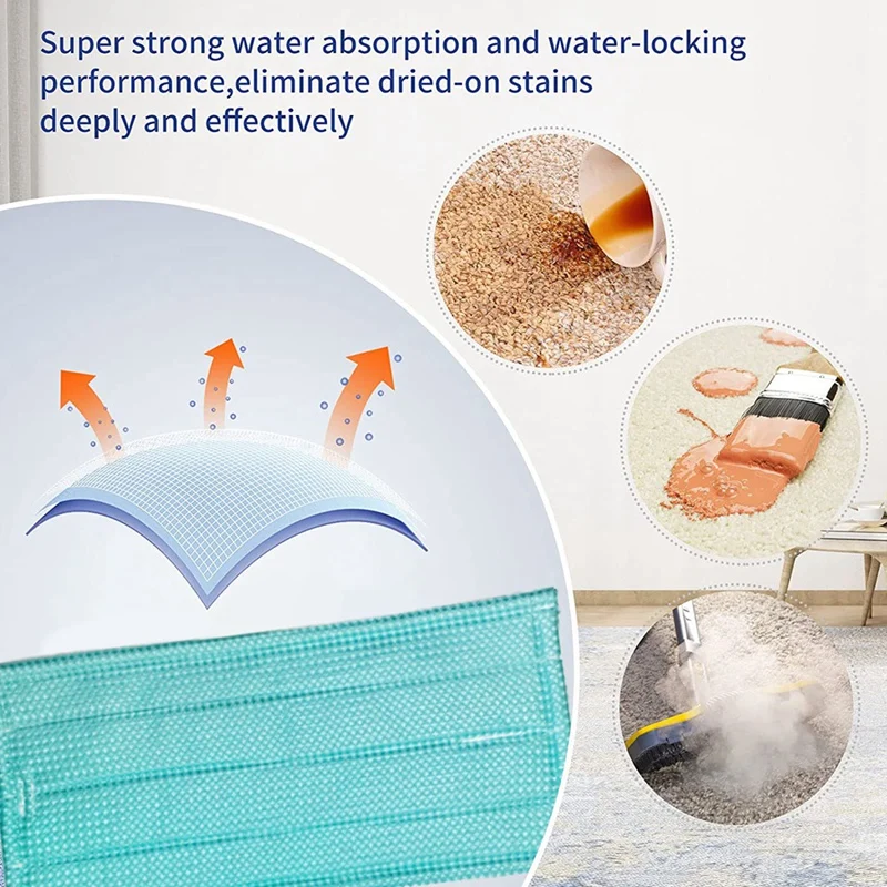 6PCS Mop Pads For Vorwerk Kobold SP600 Vacuum Cleaner Parts Replacement Washable Steam Mop Cloths