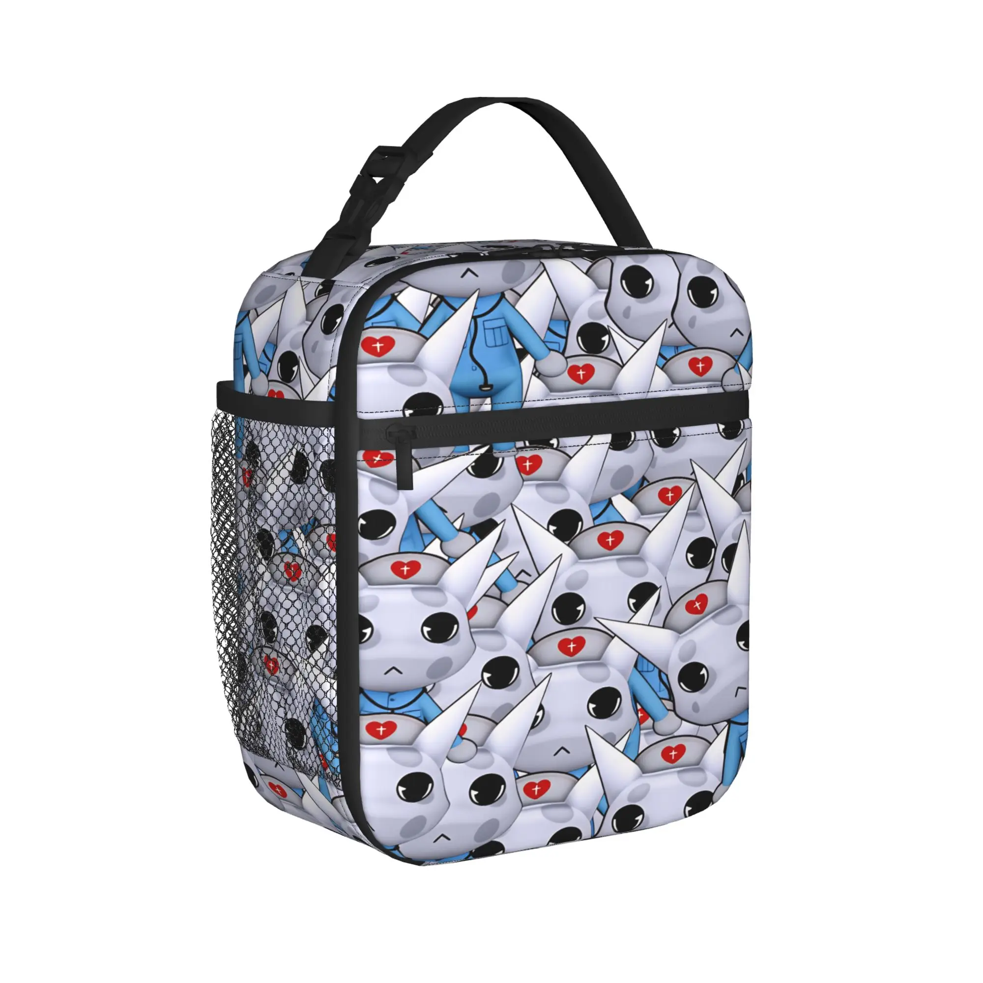 Animal Hospital Anomaly Lunch Bag  Kawaii Lunch Box Outdoor Picnic Thermal Tote Handbags For Women Waterproof Print Cooler Bag