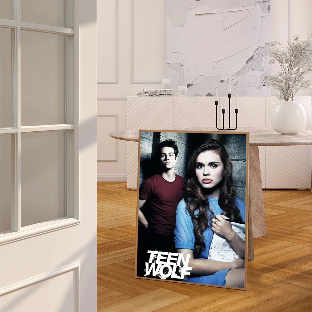 1PC 1PC Teen Wolf TV Show Poster Movie Sticky Posters Retro Kraft Paper Sticker DIY Room Bar Cafe Aesthetic Art Wall Painting