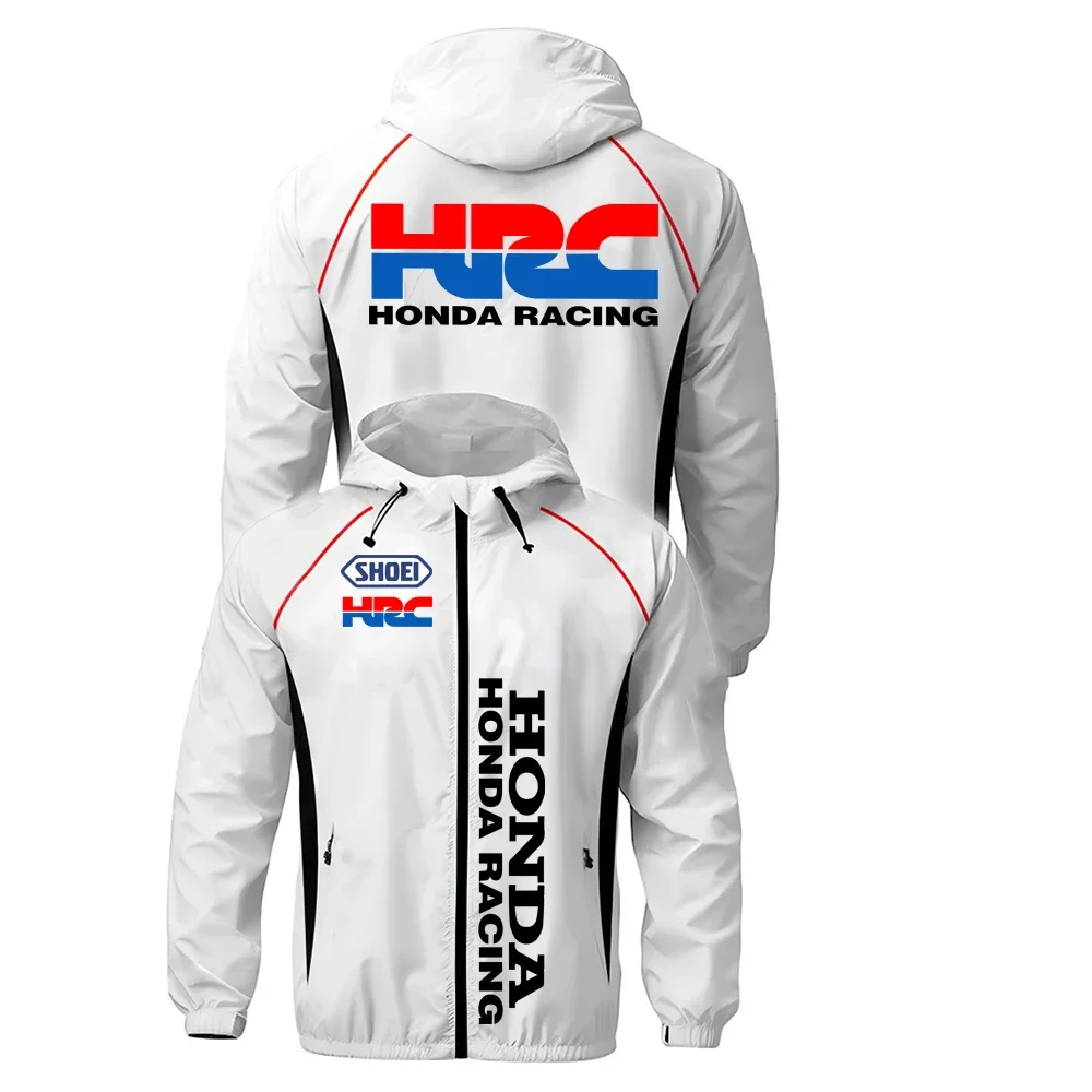 

Мотоциклетная куртка Honda Гоночная куртка Мужская спортивная молния Модная мужская солнцезащитная модная мужская куртка Honda Спортивная одежда