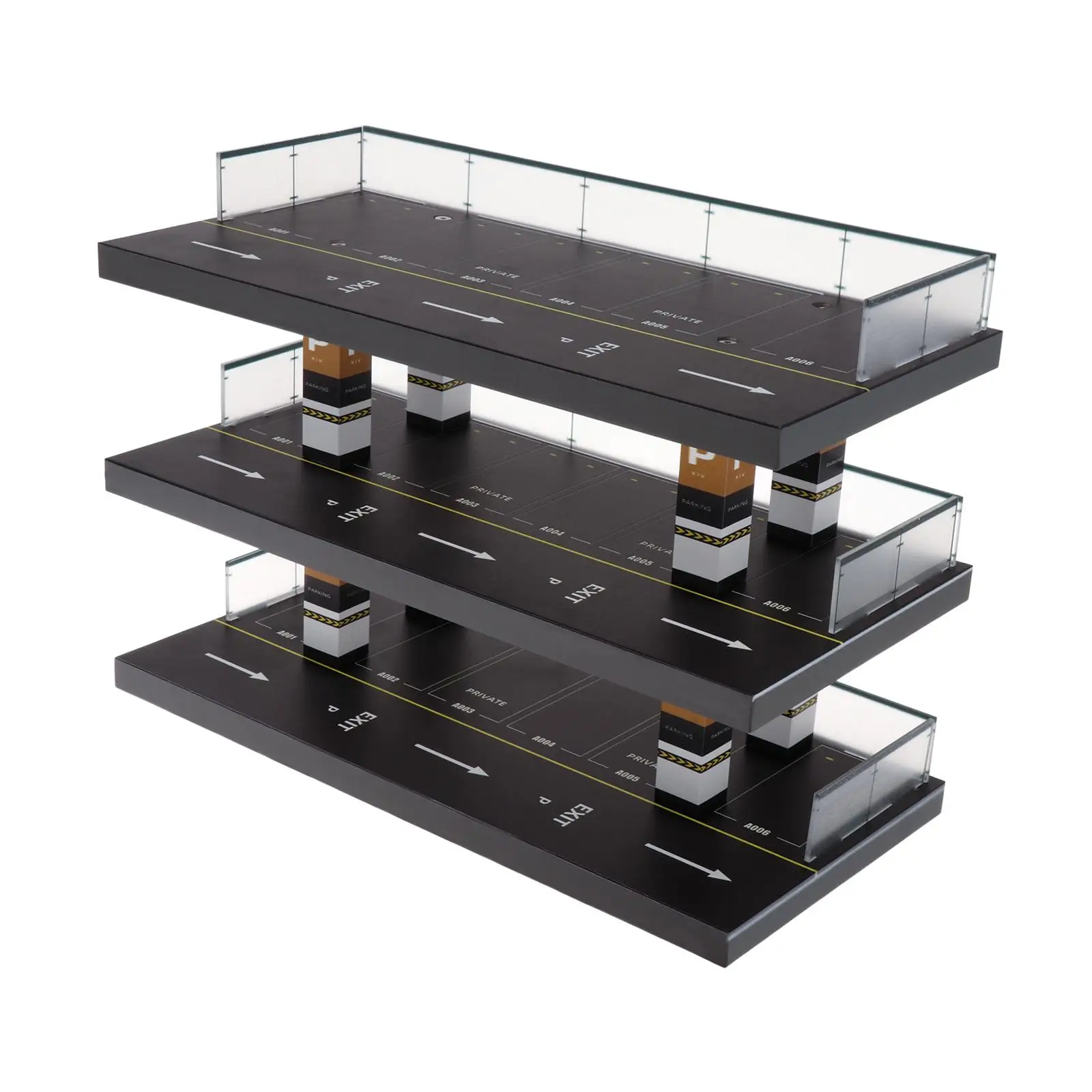 1/64 Parking Lot Scene Display Case Protection Organizer Easy Assembly Home