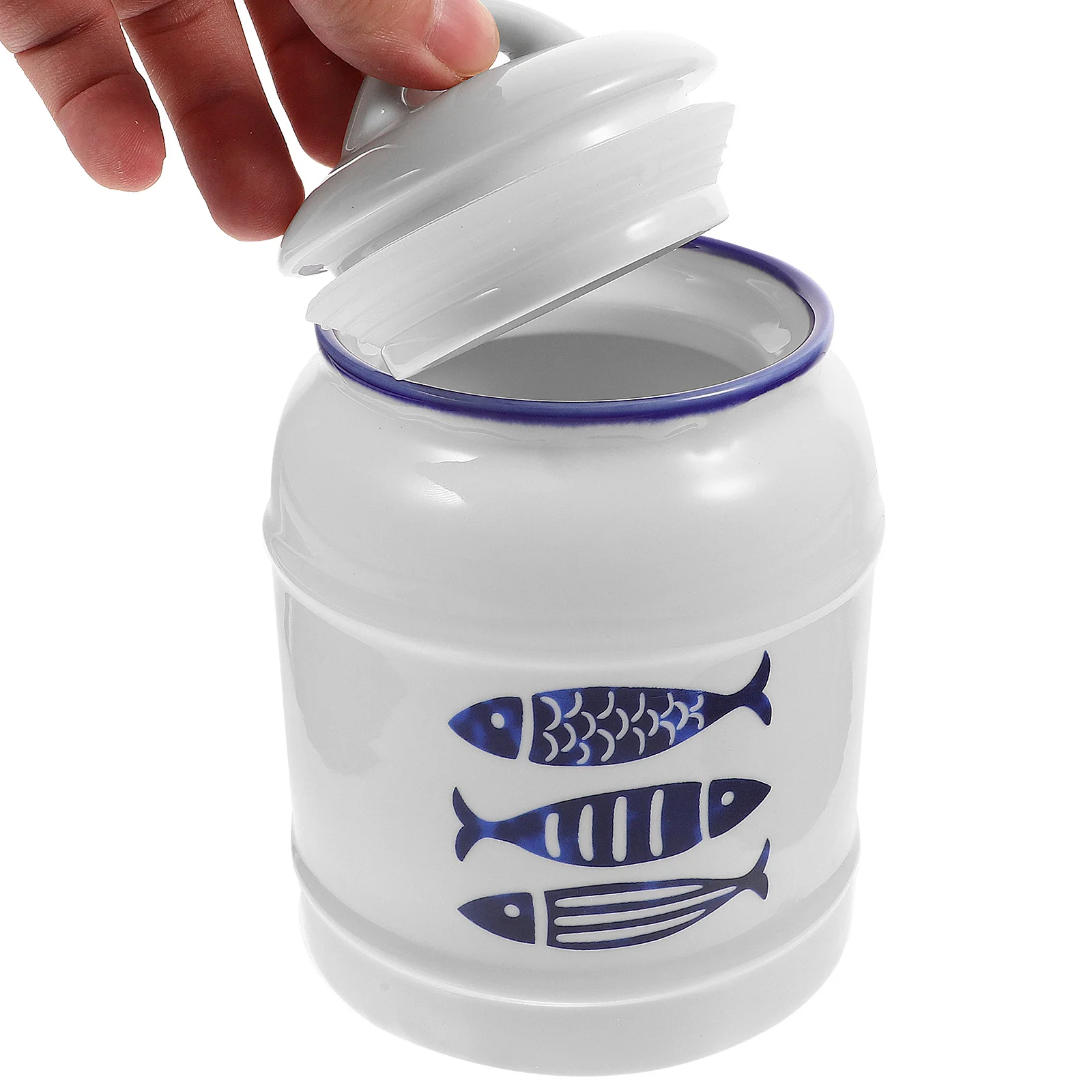 

Coffee Bean Container Cookie Porcelain Containers Ceramic Canister with Lid Kitchen Storage Jar Cereal Rice Jars Canisters