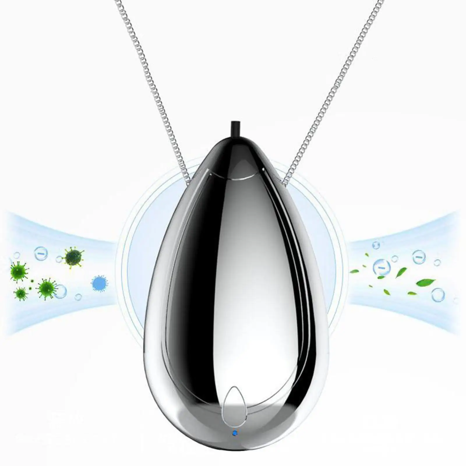 Necklace Style Portable Air Purifier USB Negative Oxygen Ions for Allergies